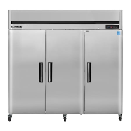 Maxx Cold Reach-In Refrigerator, Triple Door, Top Mount 66.7 CUFT MCRT-72FD